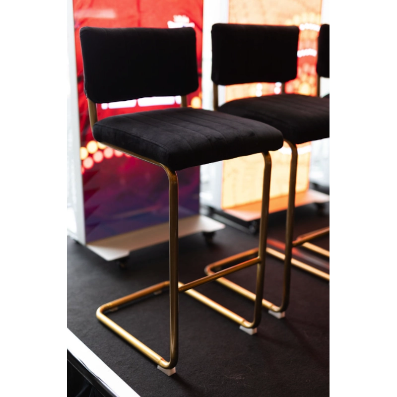 CHROME STOOL - BLACK - Image 5