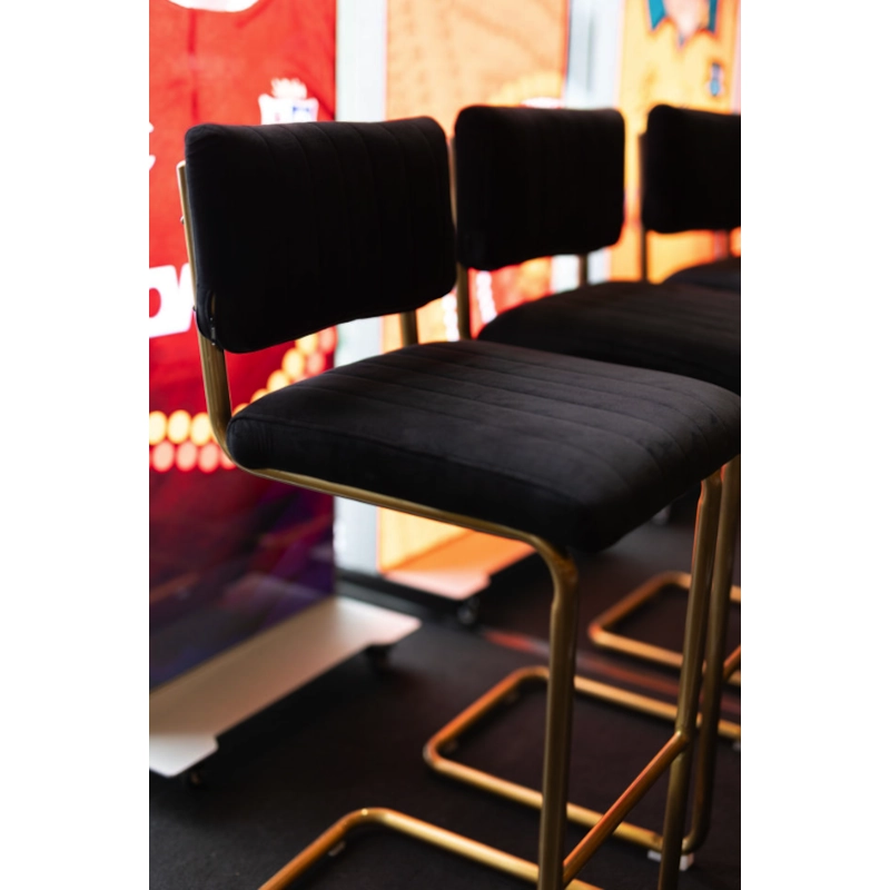 CHROME STOOL - BLACK - Image 6