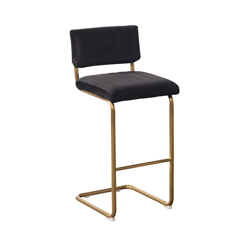 CHROME STOOL - BLACK