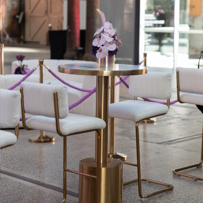 CHROME STOOL - WHITE - Image 12