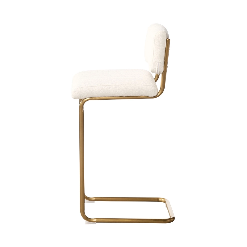 CHROME STOOL - WHITE - Image 4