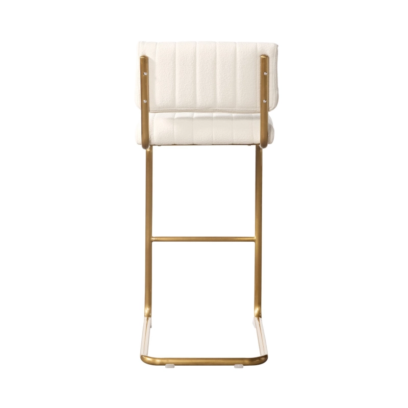 CHROME STOOL - WHITE - Image 3