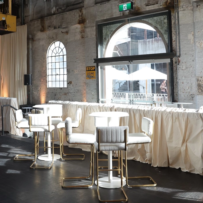 CHROME STOOL - WHITE - Image 11