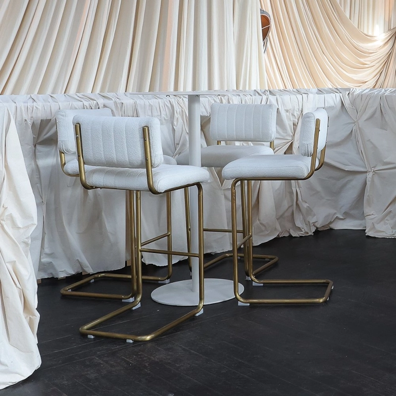 CHROME STOOL - WHITE - Image 10