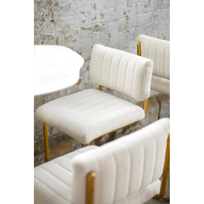 CHROME STOOL - WHITE - Image 9