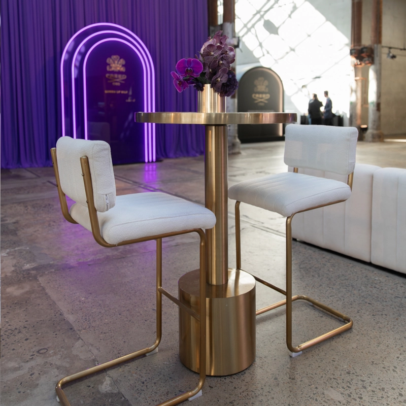 CHROME STOOL - WHITE - Image 13