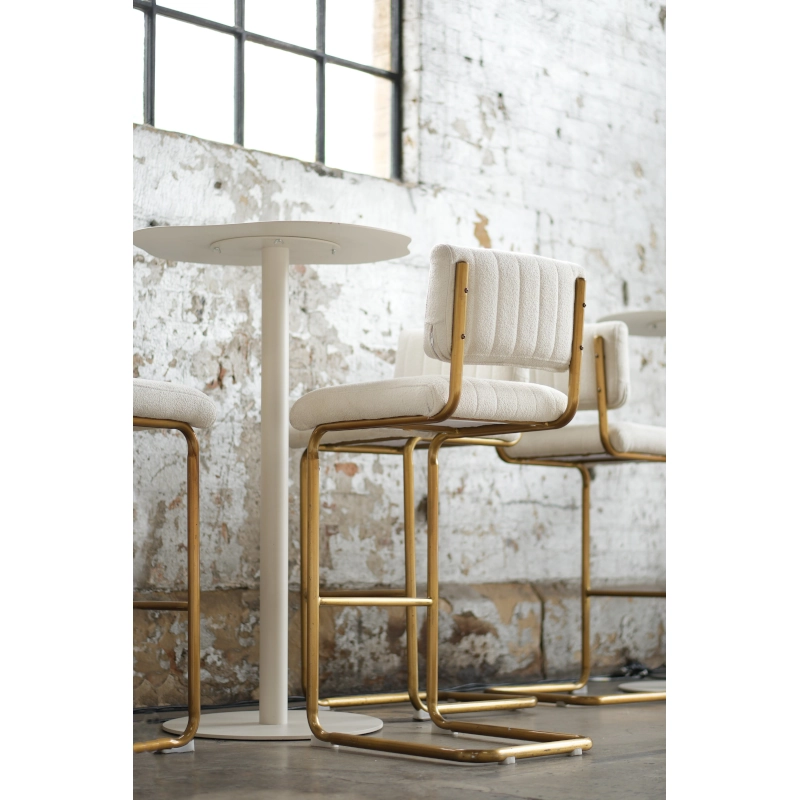 CHROME STOOL - WHITE - Image 8