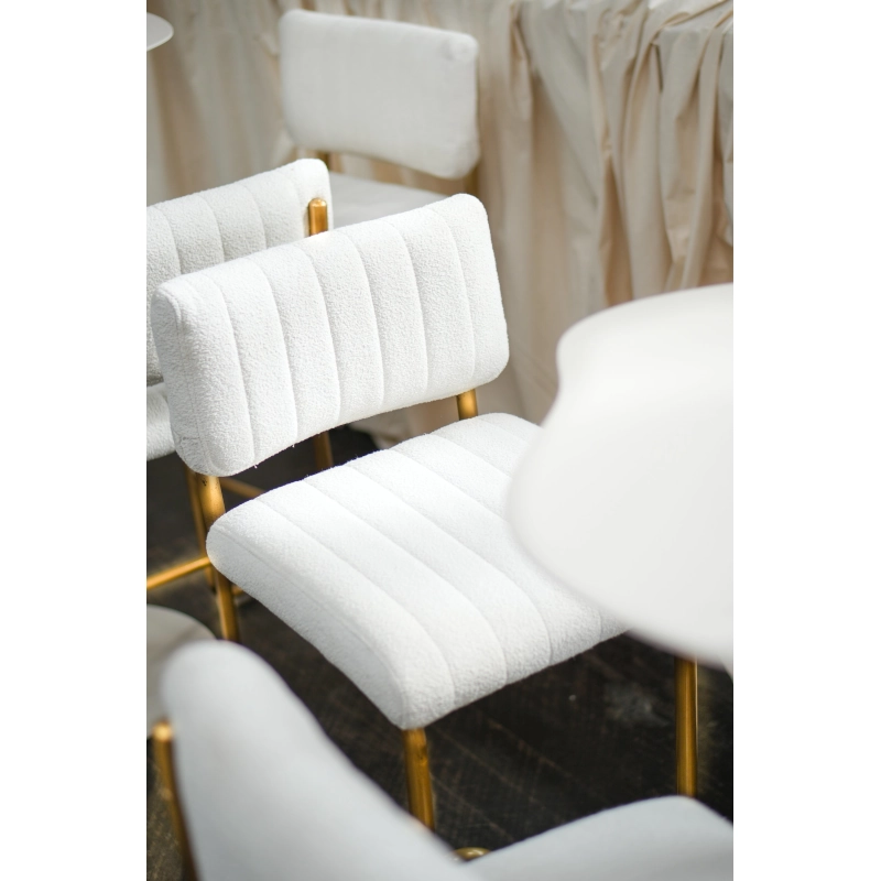 CHROME STOOL - WHITE - Image 5