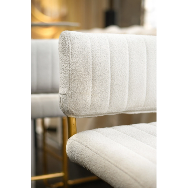 CHROME STOOL - WHITE - Image 6