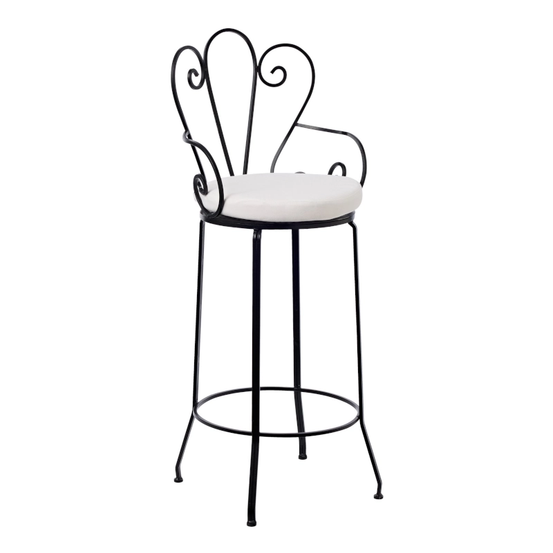 CURL IRON STOOL - BLACK