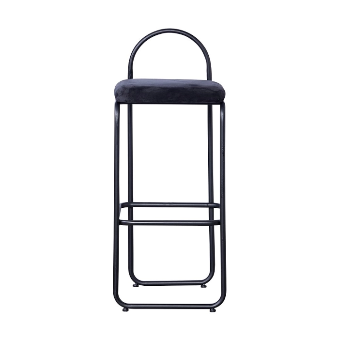 HALO BLACK STEEL STOOL - BLACK