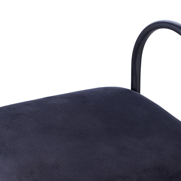 HALO BLACK STEEL STOOL - BLACK - Image 4