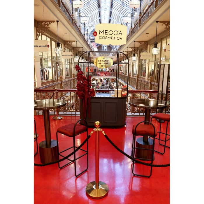 HALO BLACK STEEL STOOL - RED - Image 2