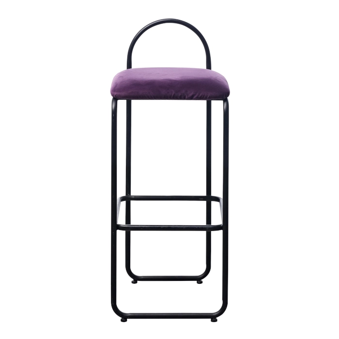 HALO BLACK STEEL STOOL - PURPLE