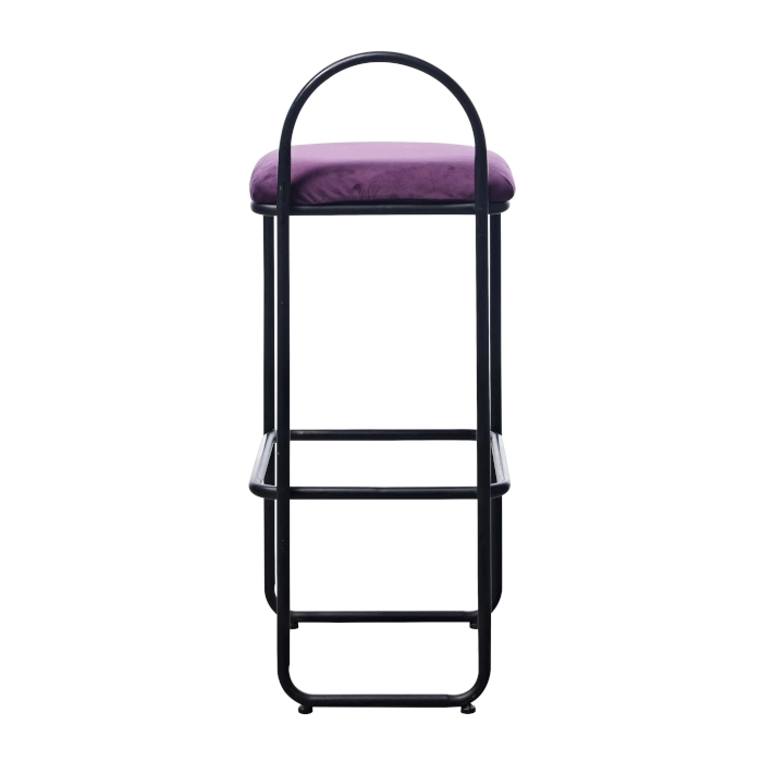 HALO BLACK STEEL STOOL - PURPLE - Image 4