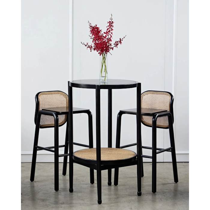 HAVANA STYLE STOOL - BLACK - Image 3