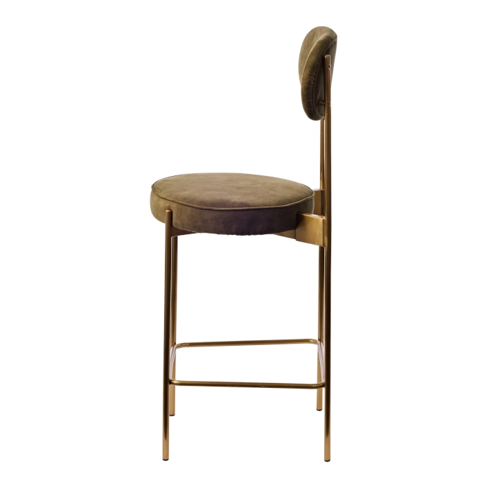 SOHO GOLD STEEL STOOL - MOSS - Image 3