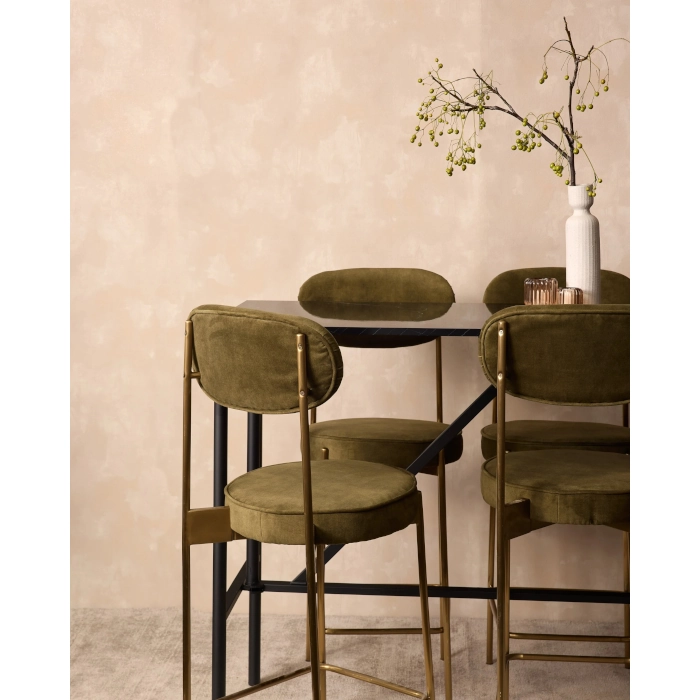 SOHO GOLD STEEL STOOL - MOSS - Image 10