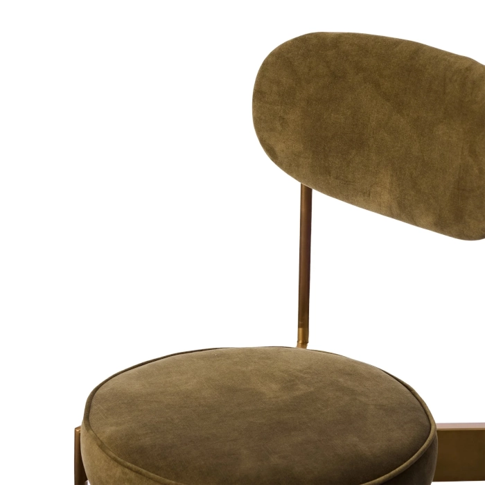 SOHO GOLD STEEL STOOL - MOSS - Image 6