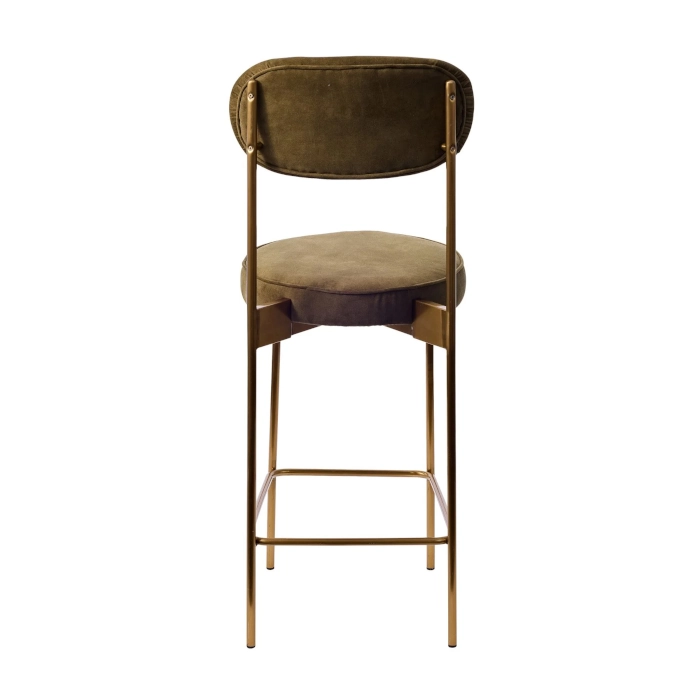 SOHO GOLD STEEL STOOL - MOSS - Image 4