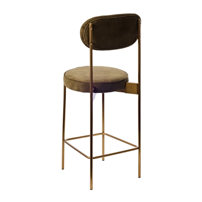 SOHO GOLD STEEL STOOL - MOSS - Image 5