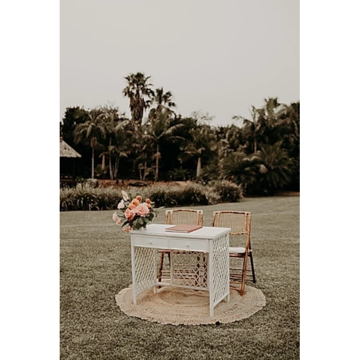 BAMBOO TABLE - WHITE - Image 4