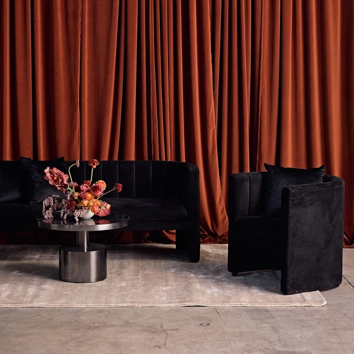 COCOON LOUNGE BLOOM ARMCHAIR - BLACK - Image 4