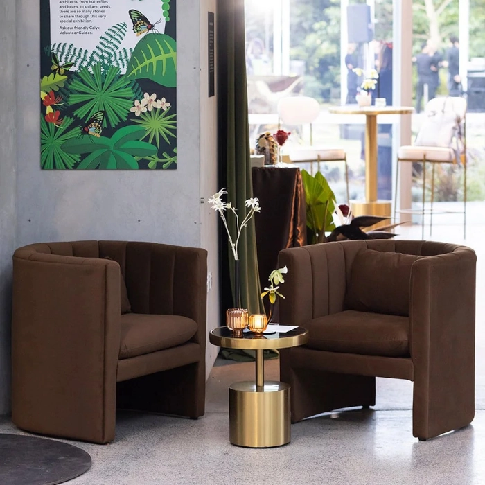 COCOON LOUNGE BLOOM ARMCHAIR - CHOCOLATE BROWN - Image 5