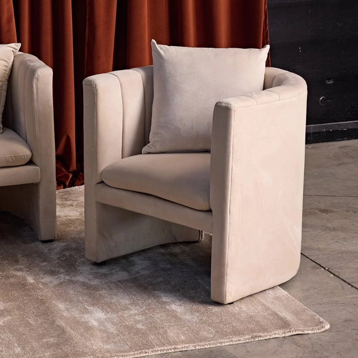 COCOON LOUNGE BLOOM ARMCHAIR - IVORY - Image 4