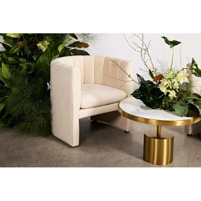 COCOON LOUNGE BLOOM ARMCHAIR - IVORY - Image 6