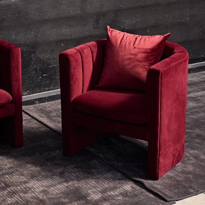 COCOON LOUNGE BLOOM ARMCHAIR - ROUGE - Image 3