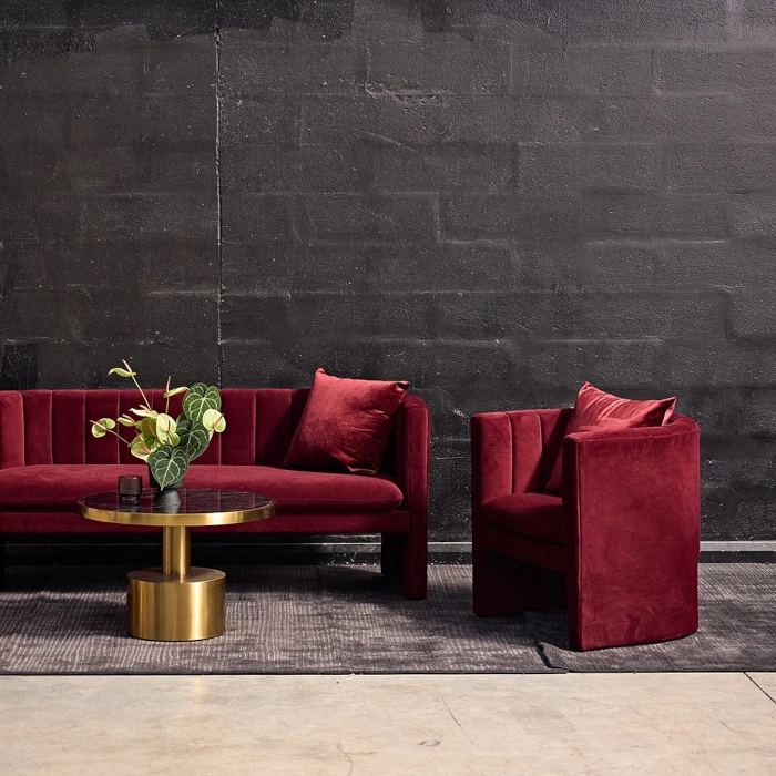 COCOON LOUNGE BLOOM ARMCHAIR - ROUGE - Image 4