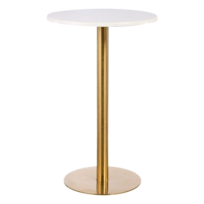 BRASS BAR TABLE - WHITE - Image 2