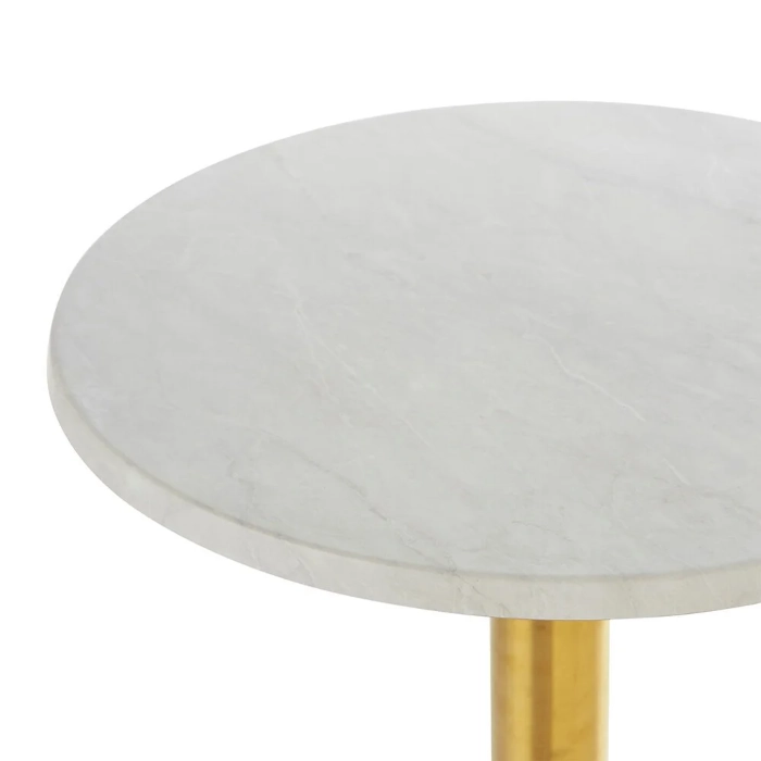 BRASS BAR TABLE - WHITE - Image 3