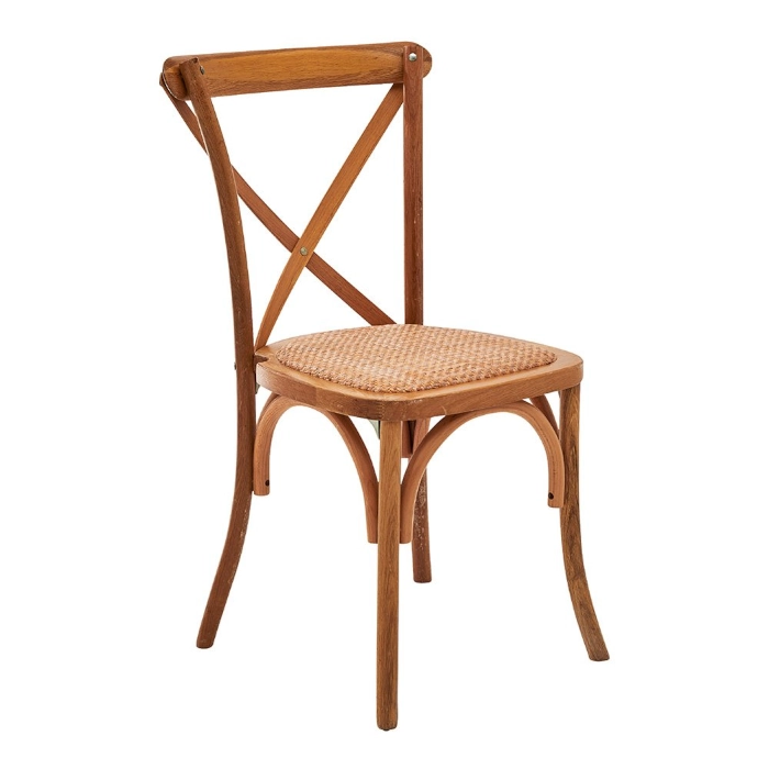 CROSSBACK DINING CHAIR - OAK