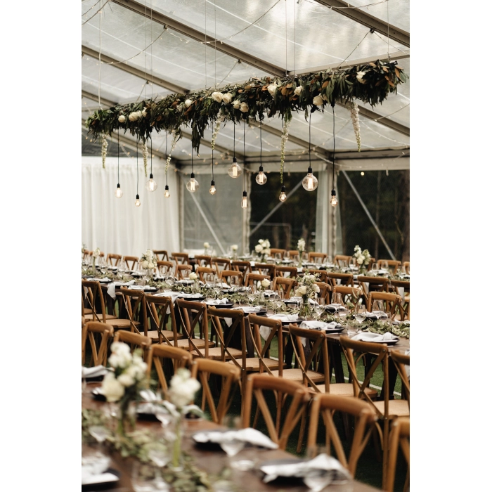 CROSSBACK DINING CHAIR - OAK - Image 3