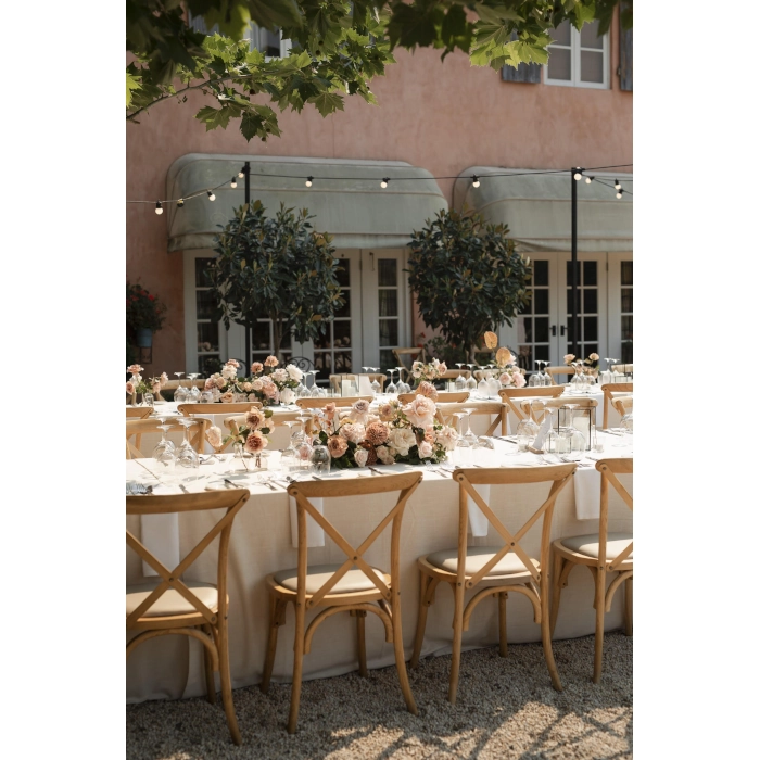 CROSSBACK DINING CHAIR - OAK - Image 5