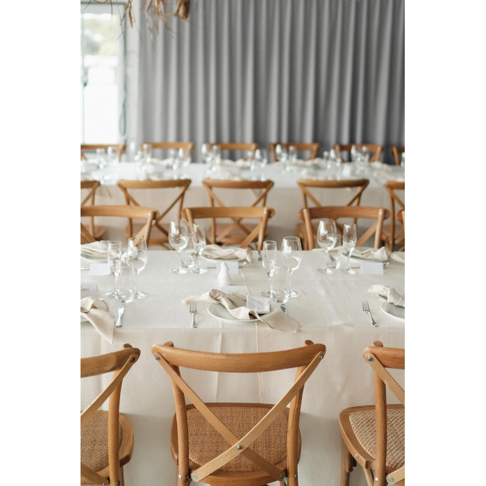 CROSSBACK DINING CHAIR - OAK - Image 6