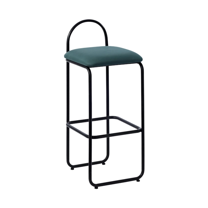 HALO BLACK STEEL STOOL - DARKGREEN