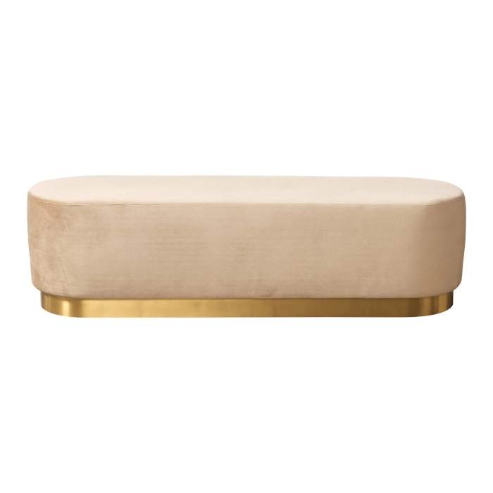 HOLLYWOOD BENCH OTTOMAN - CHAMPAGNE