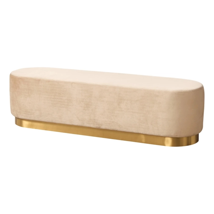 HOLLYWOOD BENCH OTTOMAN - CHAMPAGNE - Image 3