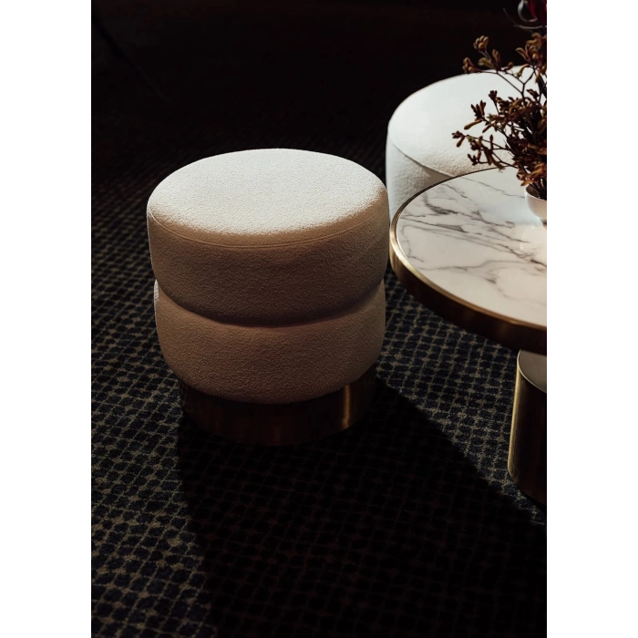 HOLLYWOOD BRASS BOUCLE - WHITE - Image 9