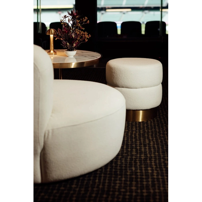 HOLLYWOOD BRASS BOUCLE - WHITE - Image 10