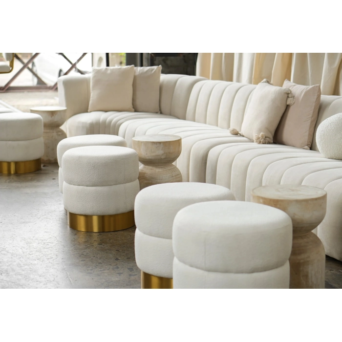 HOLLYWOOD BRASS BOUCLE - WHITE - Image 12