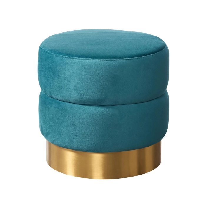 HOLLYWOOD BRASS VELVET - TEAL