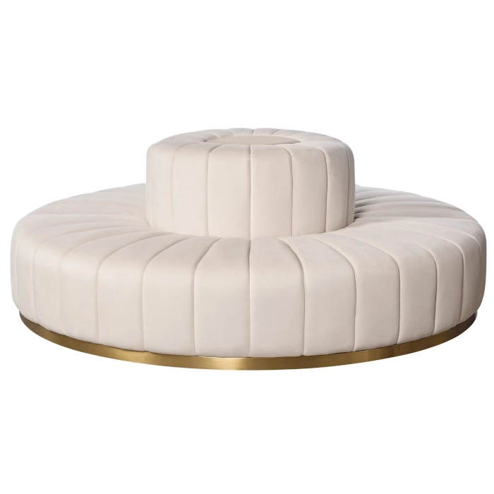 HOLLYWOOD MODULAR OTTOMAN - WHITE