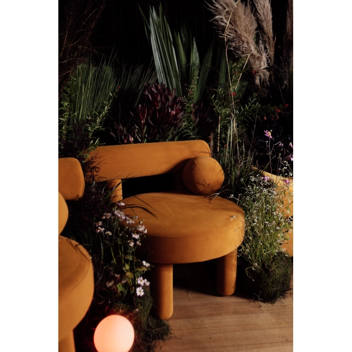 CIRCA LOUNGE JACQUES ARMCHAIR - MUSTARD VELVET - Image 10