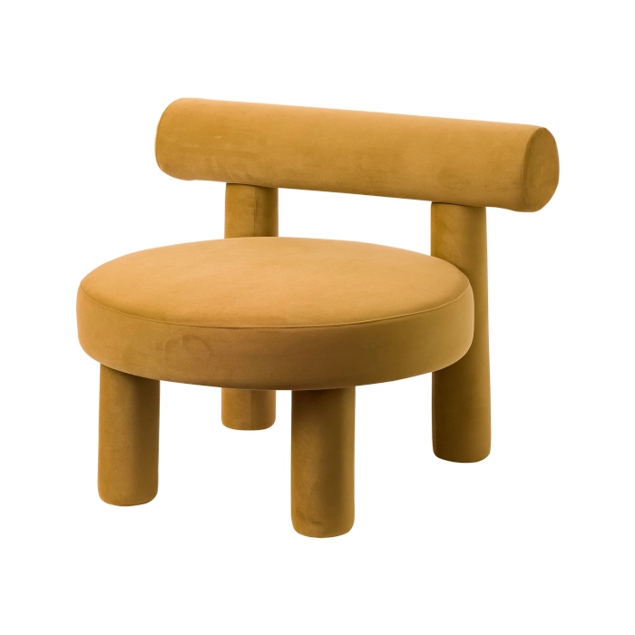 CIRCA LOUNGE JACQUES ARMCHAIR - MUSTARD VELVET - Image 5