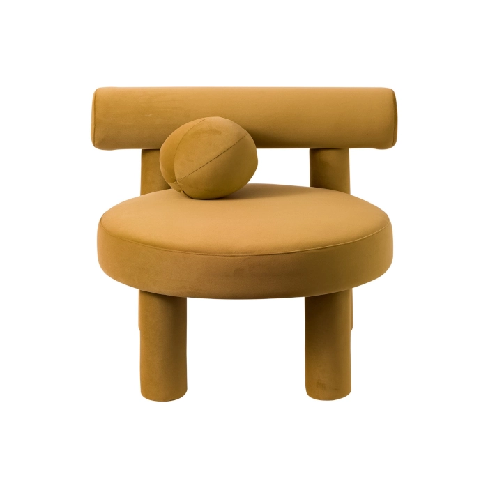 CIRCA LOUNGE JACQUES ARMCHAIR - MUSTARD VELVET - Image 3