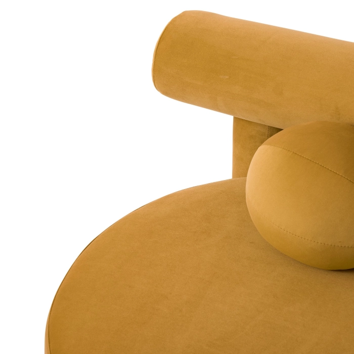 CIRCA LOUNGE JACQUES ARMCHAIR - MUSTARD VELVET - Image 2